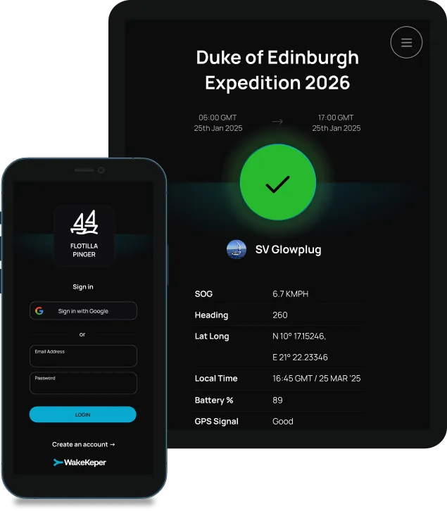 Wakey iPad app interface